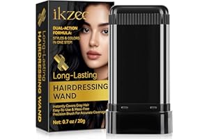 PUT GIRL Temporary Hair Dye Comb for Gray Hair Coverage, Disposable Hair Color Stick with Precision Brush, Advanced Non-Irritating & Smudge-Proof Formula, Quick Root & Sideburn Touch-Up (black)