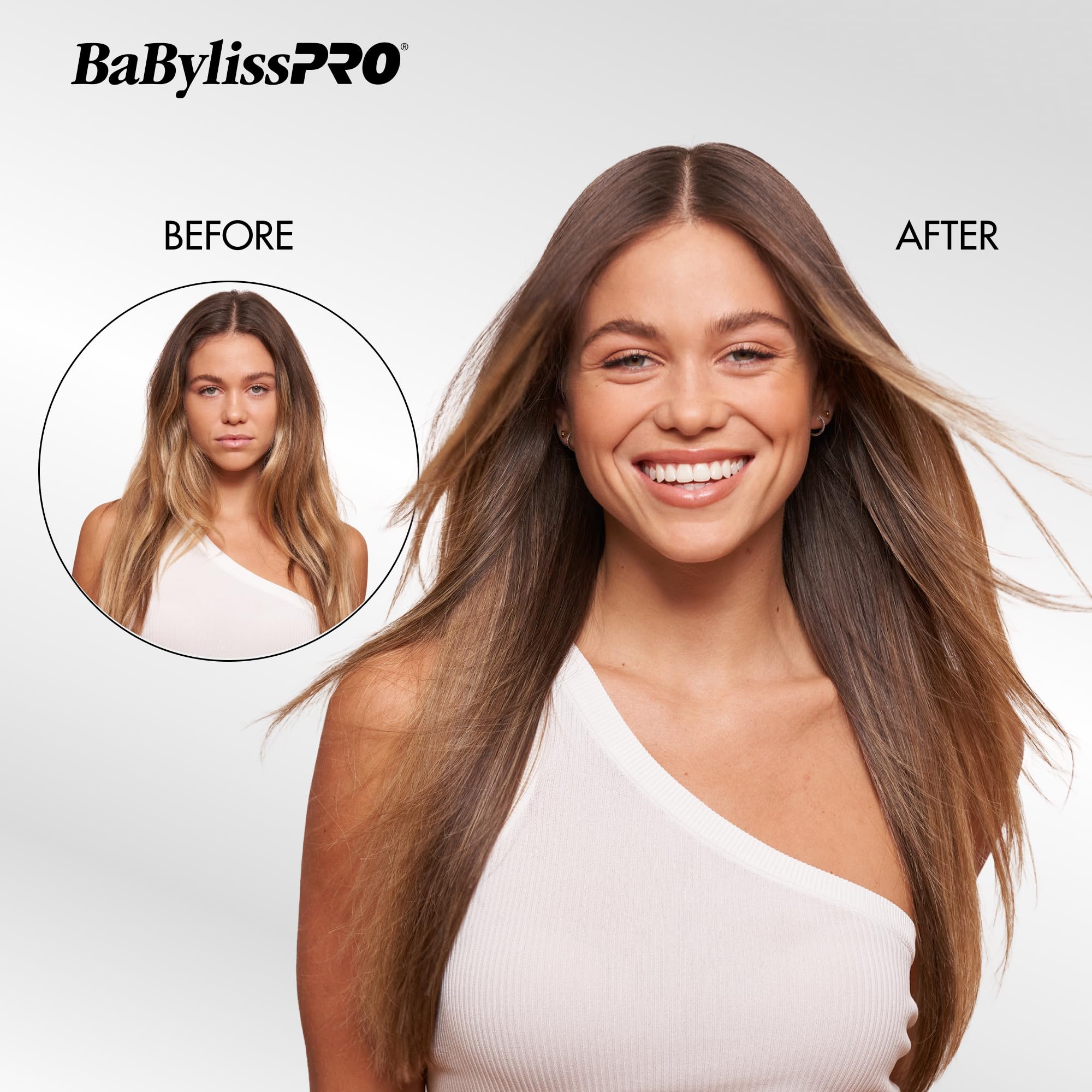 BaBylissPRO Nano Titanium Ultra-Thin 1 1/2-Inch Flat Iron Hair Straightener, 5-Inch Extended Plates for Faster Straightening, For All Hair Types