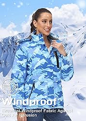 TACVASEN Women's Ski Jacket Waterproof Winter Coat