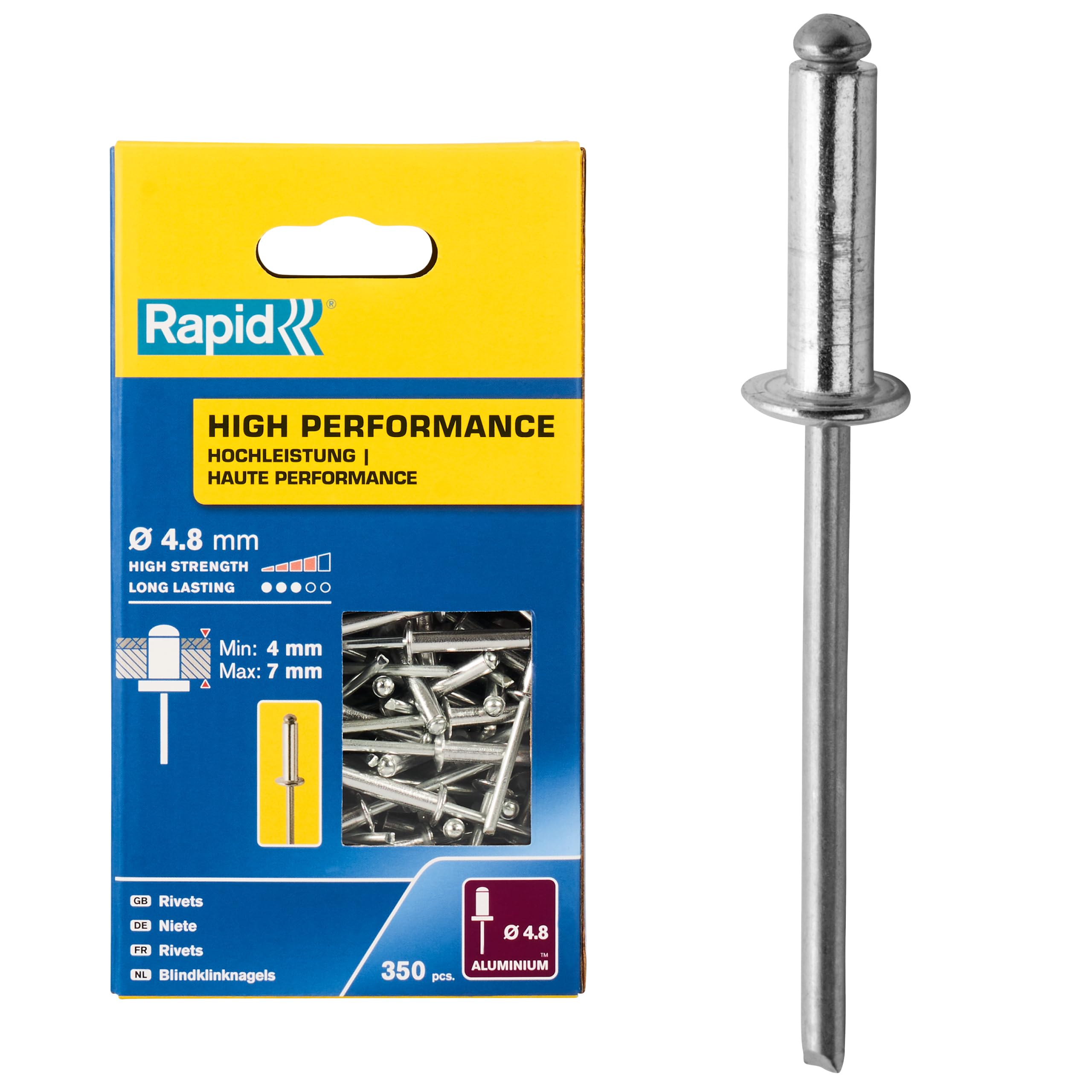 Rapid High Performance Rivet Ø4.8 x 10 mm