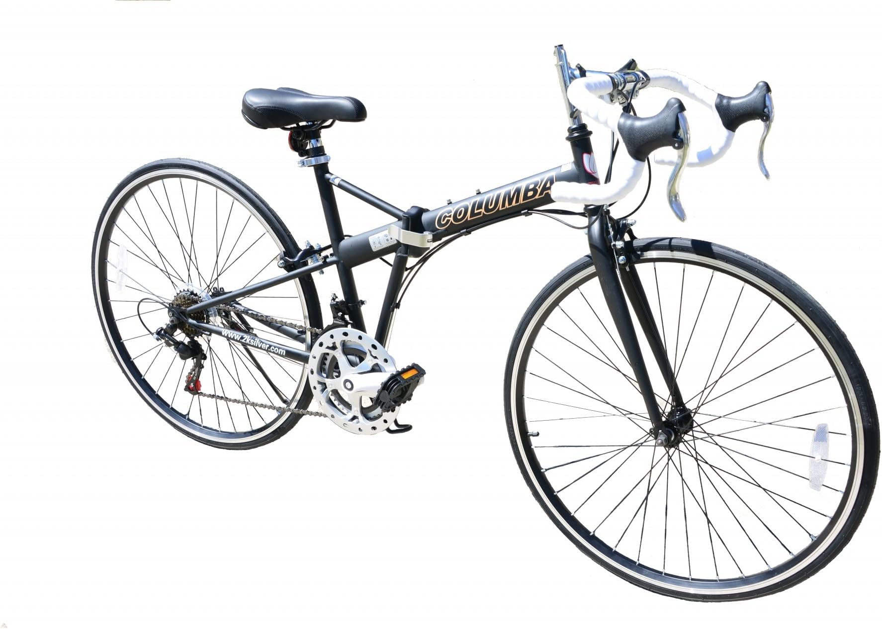 Columba 28" Folding Bike 18 Speed 700C/28 inch Wheels Black (RB28S_BLK)
