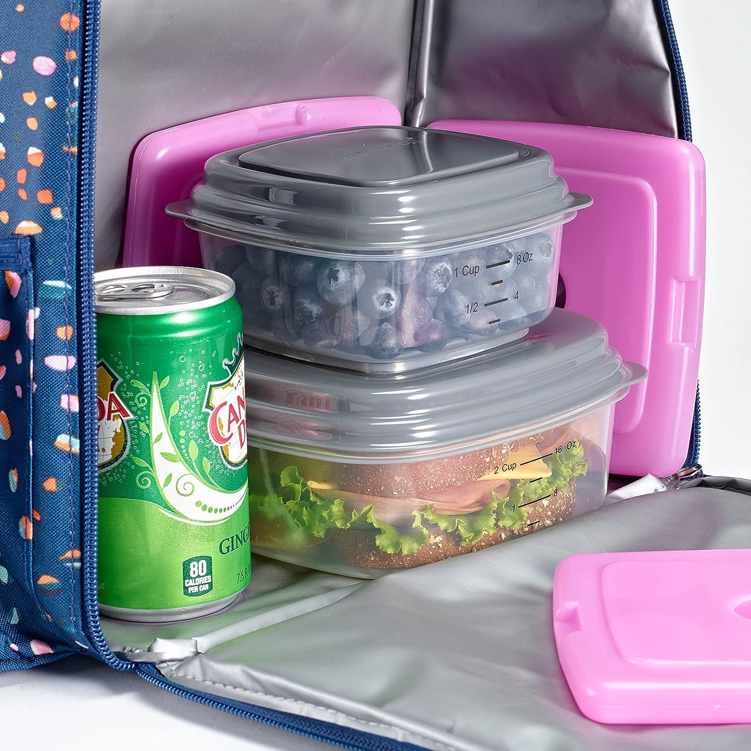 Cool Coolers by Fit + Fresh, Reusable & Long-Lasting Slim Ice Packs, Cold Packs for Lunch Boxes, Ice Packs for Lunch Bags
