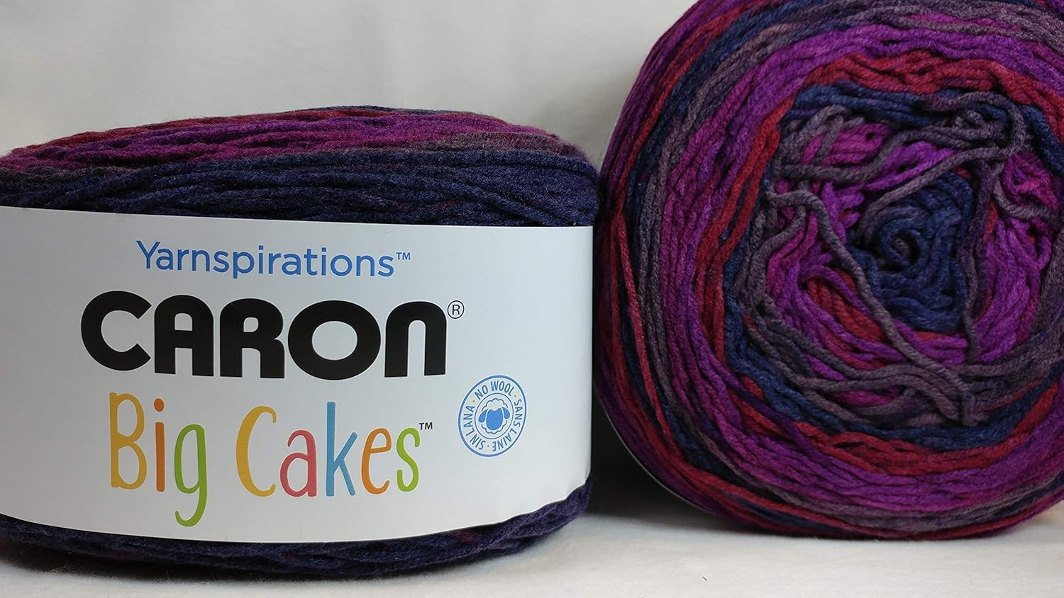 Caron Big Cakes Self Striping Yarn 603 yd/551 m/10.5oz
