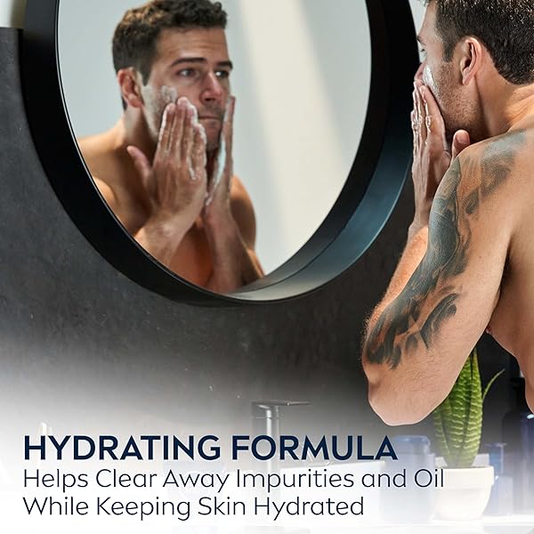NIVEA MEN MAXIMUM HYDRATION MOISTURIZING FACE WASH WITH ALOE VERA, BOOSTS MOISTURE AND HELPS PREVENT TIGHT, DRY SKIN, 5 FL OZ TUBE