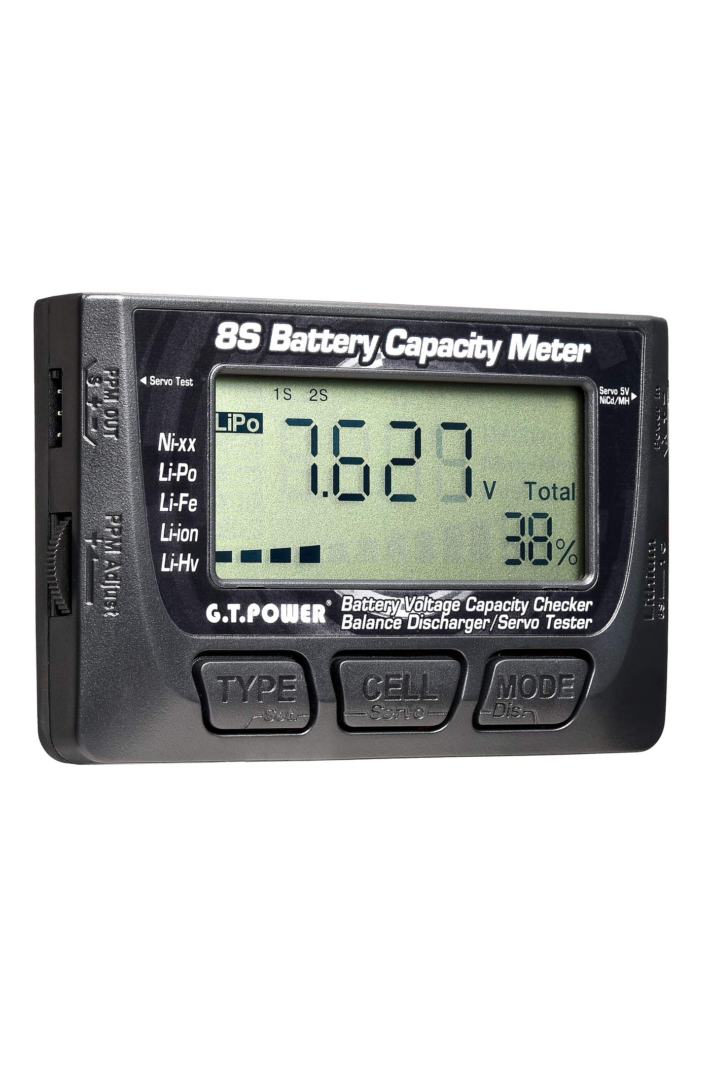 G.T.Power リポバッテリー チェッカー リポバッテリー 放電 リポ バランサー (1-8S (V1.2)) の商品画像