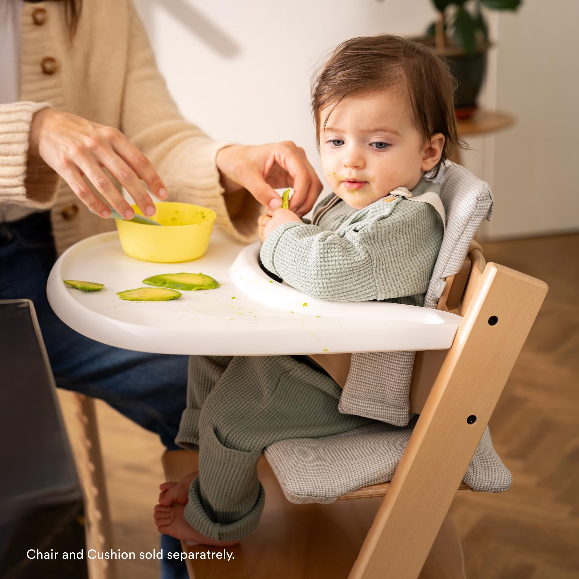Stokke Tray, White - Designed Exclusively for Tripp Trapp Chair + Tripp Trapp Baby Set - Convenient to Use and Clean - Made with BPA-Free Plastic - Suitable for Toddlers 6-36 Months
