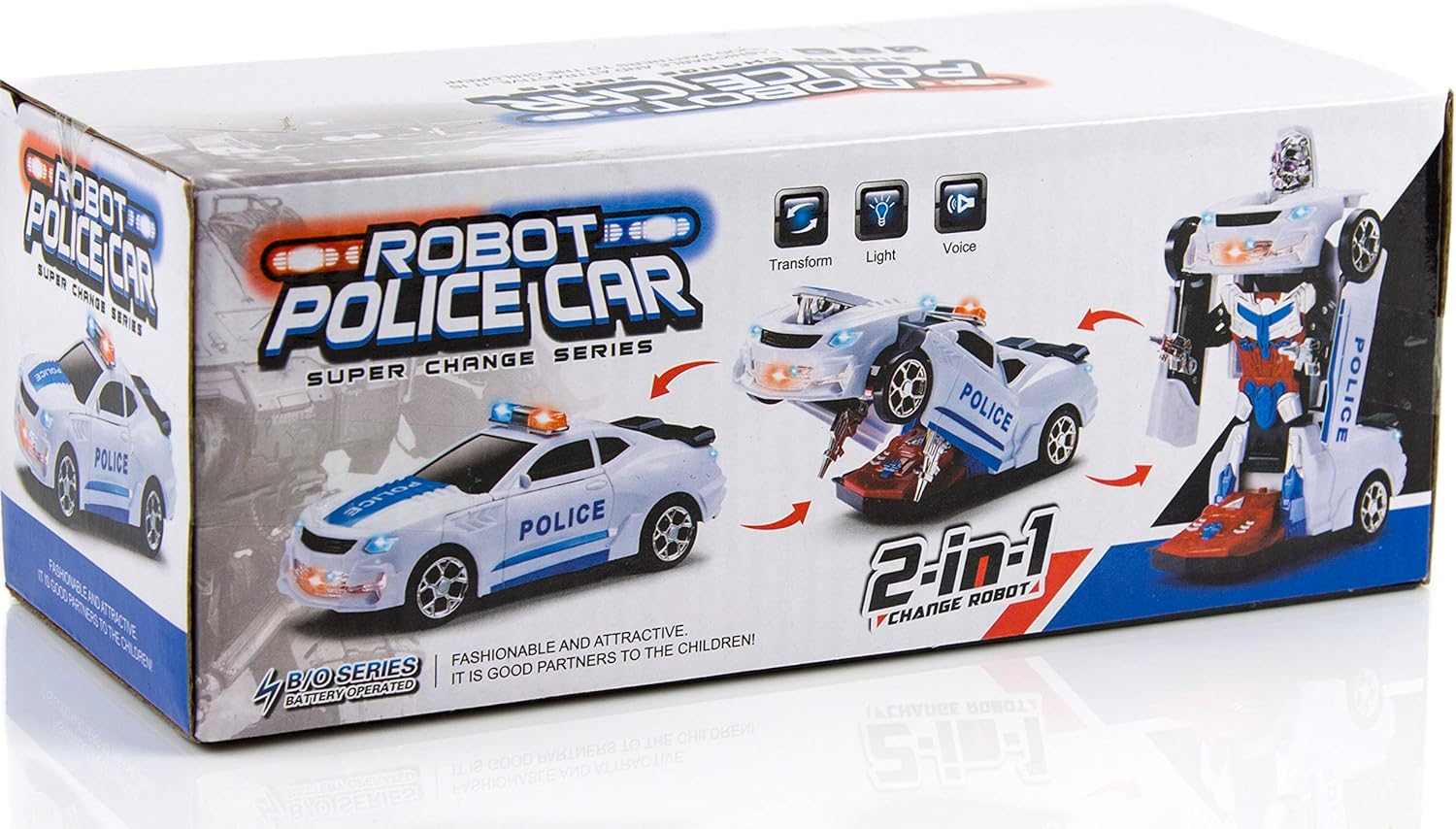 robot police car toy