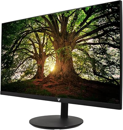 V7 23.8 inch FHD 1920x1080 IPS LED Monitor Height Adjustable