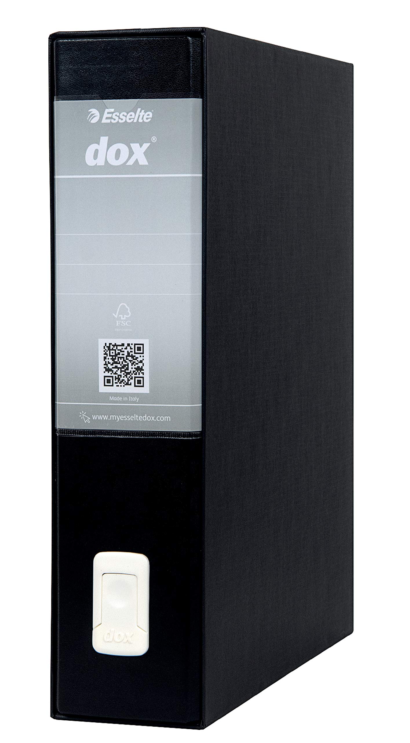 Esselte Dox 2 Class Box Lever Arch File, A4. Black — image 1