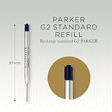 Parker Ballpoint Pen Refills Medium Point Black QUINKflow Ink 2 Count view 3