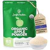 Jungle Powders Organic Apple Powder 5 Ounce Bag Apple Extract for Baking, Smoothies, Seasoning - Organic Freeze Dried Apples Powder Unsweetened Dehydrated Whole Fruit with Peel Concentrate Flavoring