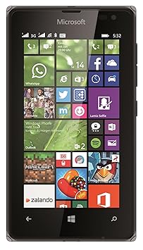 Microsoft Lumia 532 Smartphone Dual-SIM (10,16 cm (4 Zoll) Display, 5 Megapixel Kamera, Qualcomm Snapdragon Prozessor, 1,2GHz