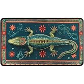 Worltoldb Crocodile Door Mat Indoor Outdoor Entrance Floor Mats Non-Slip Washable Decor Rugs 27x15 Inch