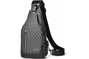 FSD.WG FSD. WG sling Backpack for Men Chest Bag Crossbody Shoulder Bags Travel Hiking Bag Purse for Men with Water Resistant