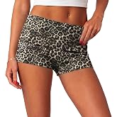 ONLYSTORY Womens Fold Over Shorts Y2K Micro Mini Lounge Pjs Shorts | Women's Sexy Low Rise Cheeky Booty Shorts,Casual Yoga Workout Sleepwear Pajamas Bottoms,Elastic Waist,Teen Girl