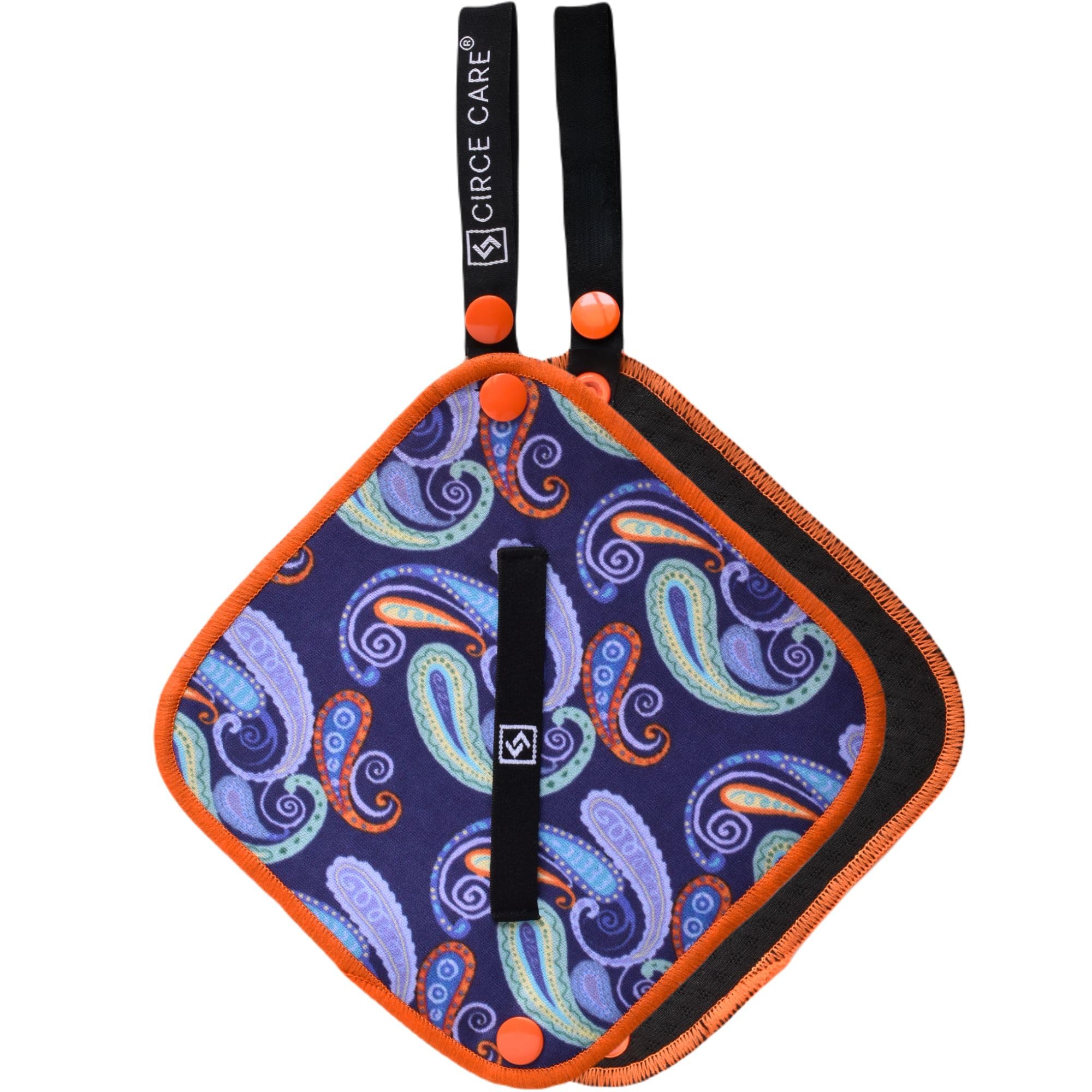 CIRCE CARE Pee Cloth:Silver Infused Pee rag for Women who Pee Outdoors, Reusable Absorbent Wipes, Ecofriendly alt. to Toilet Paper, Female Urination Solution for Camping, Hiking (1pc Fiesta)