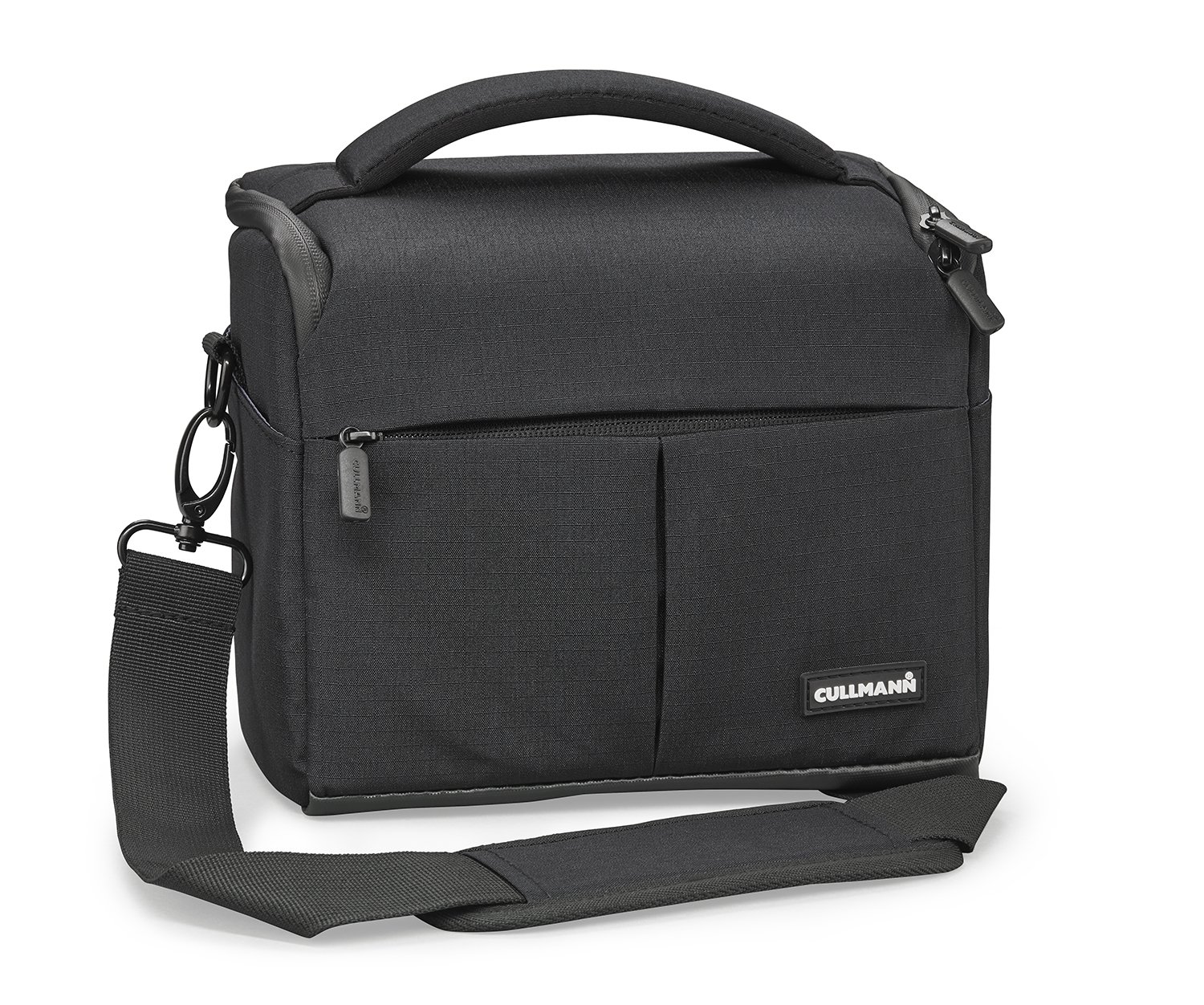 CULLMANN - 90380 - Malaga Maxima 120 Camera bag with large pocket opening, black - Inside dimensions: 200x160x130mm - Fits: one medium DSLR - Material: 450D Rip-Stop Polyester