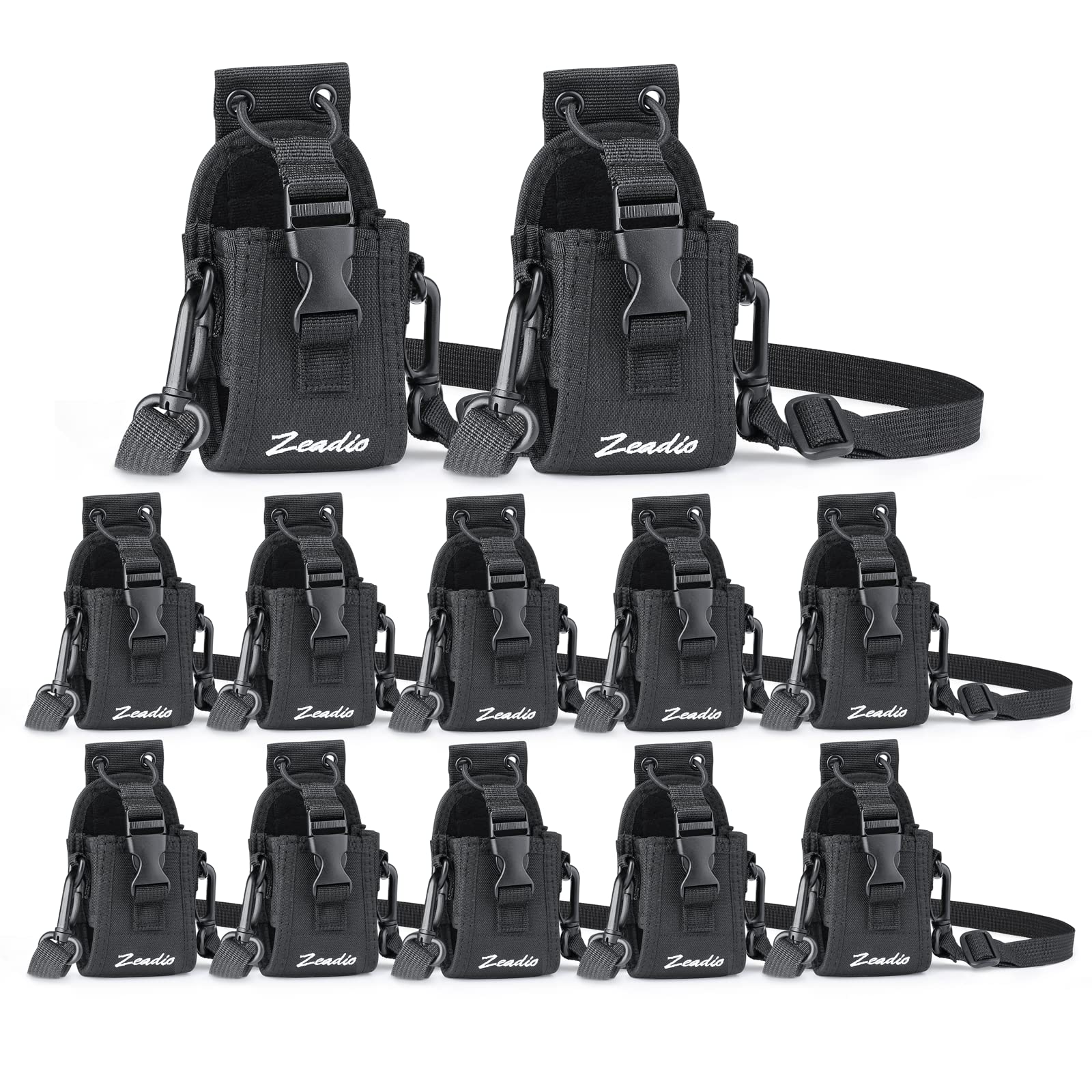 Zeadio Multi-function Pouch Case Holder for GPS Phone Two Way Radio (ZNC-A, Pack of 12)