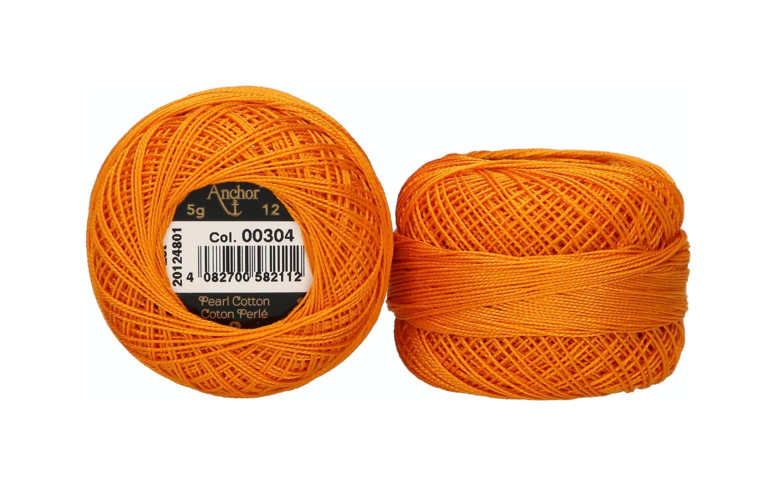 Anchor Pearl Yarn, Thickness: 12, Packaging: 5G, Running Length: 56M 304 Embroidery Threads