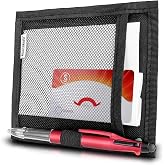 Fancy Mobility Mini Car Sun Visor Document Holder - Visor Accessories for Women and Men - Small Auto Organizer, Registration &amp; Insurance Holder - Minimalist Design (Black)