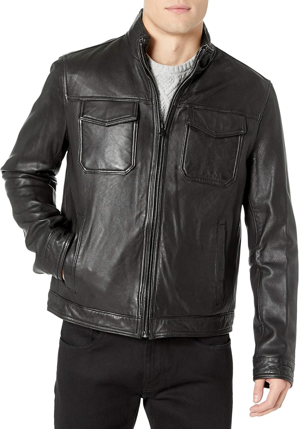 Genuine Leather Jacket Mens Tommy Hilfiger Photos