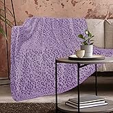 ZHIKU Fleece Blankets Throw Purple Throw Blanket Lightweight Soft Cozy Throw Blanket Purple 60