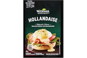 McCormick Gourmet Hollandaise Sauce Mix, Made with Real Buttermilk, Ready in 10 Minutes, No Artificial Colours or Flavours, 4