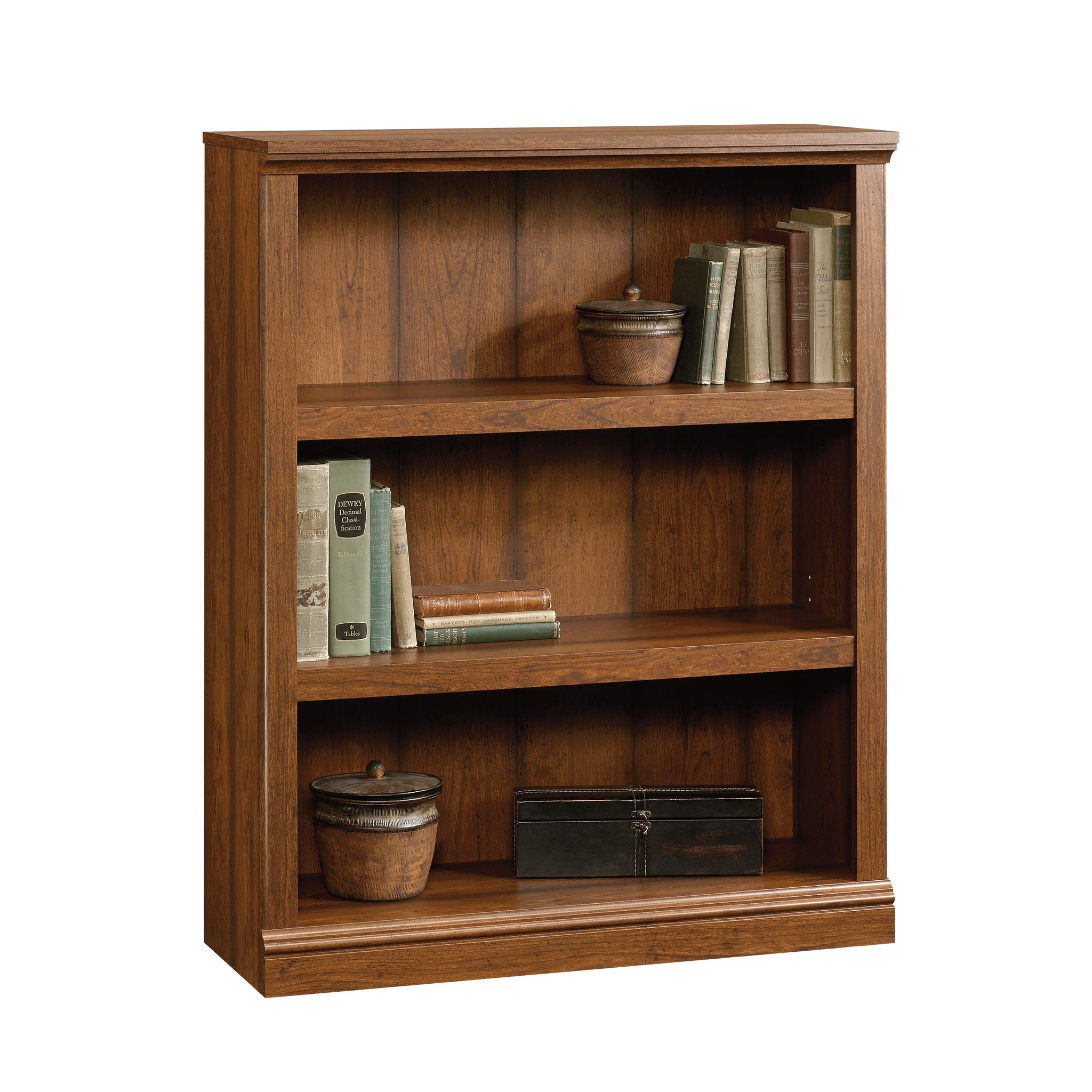 Photo 1 of *Chipped edges* Sauder Miscellaneous Storage 3-Shelf Bookcase/ Book shelf, Washington Cherry finish