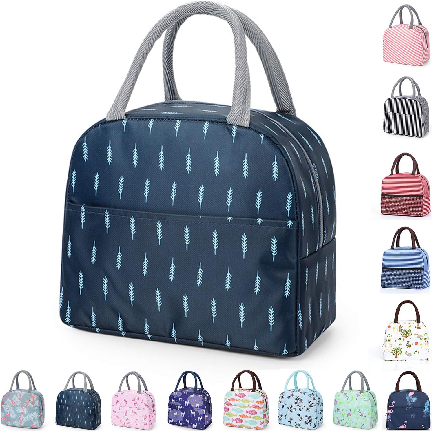 AYNKH Isolierte Lunchtasche - Auslaufsicher & Wiederverwendbar (Rosa)