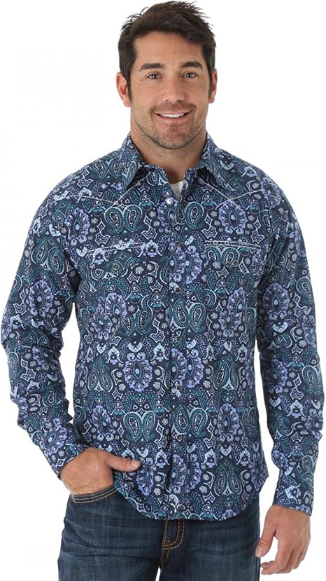 wrangler paisley shirt