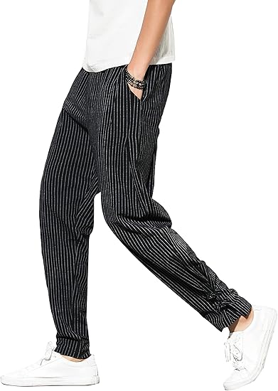 Amazon Brrael サルエルパンツ メンズ ズボン チノパン 無地 ロングパンツ ワイドパンツ ボトムス カジュアルパンツ アンクルパンツ ゆったり コットン 大きいサイズ 7色 春夏秋 ロングパンツ 通販