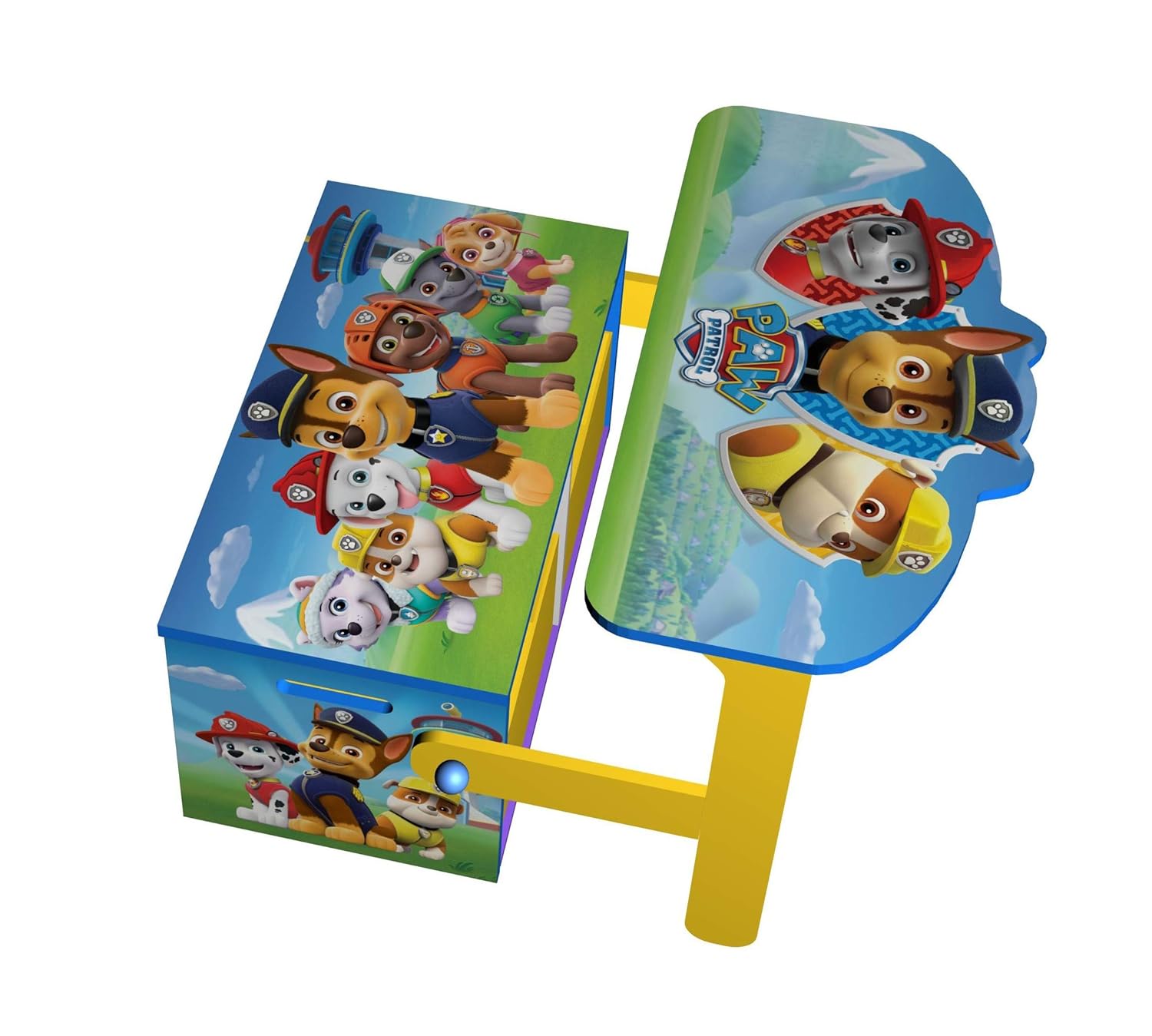 paw patrol wooden toy box