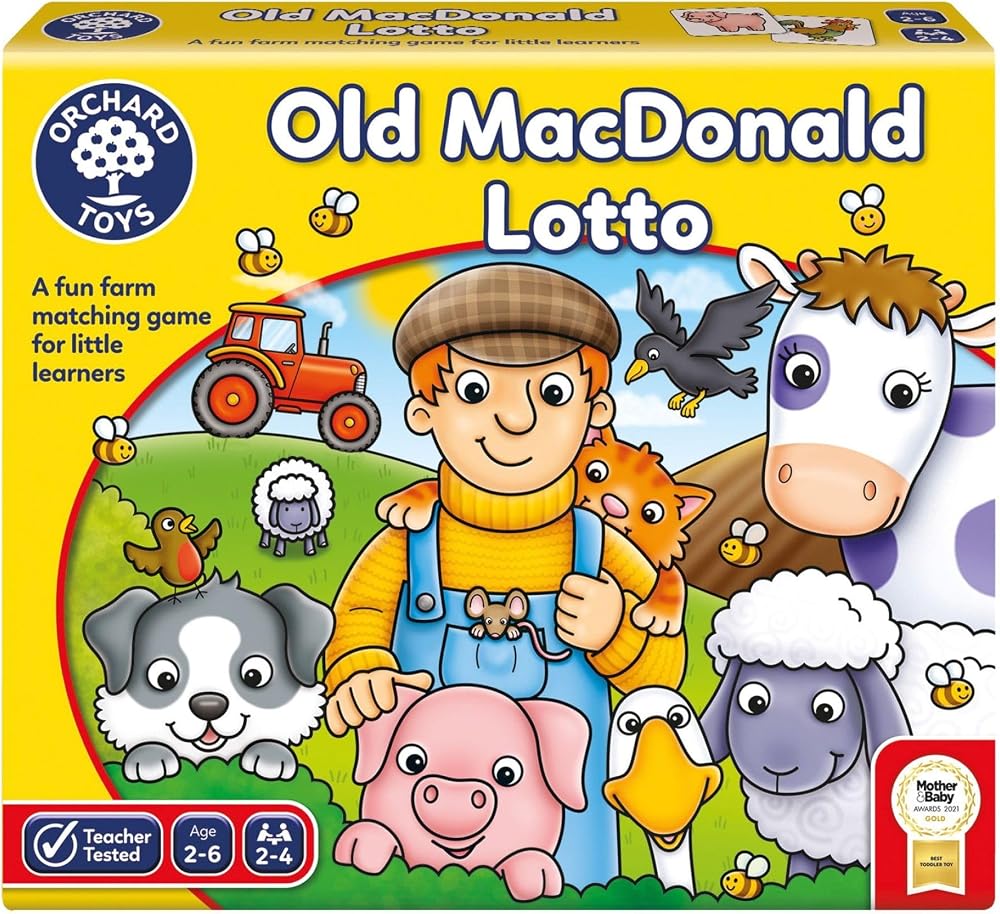 Orchard Toys Old Macdonald Lotto Farm Memory Game 2-6 Years