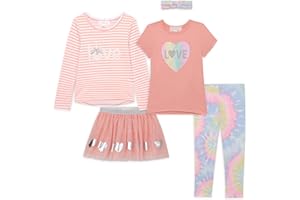 BTween Girls Kids Fall Clothing and Accessory Set- 5pc Mix And Match Sets