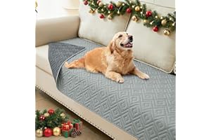 hyha Waterproof Dog Blanket, Soft Pet Bed Blankets, Waterproof Sofa Couch Cover for Dogs Washable, Reversible Pet Couch Covers for Sofa Furniture (30x70 Inch, Grey/Dark Grey)