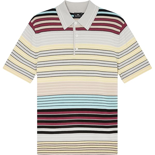 PS By Paul Smith Men's Short Sleeve Stripe T-Shirt, Off White, X