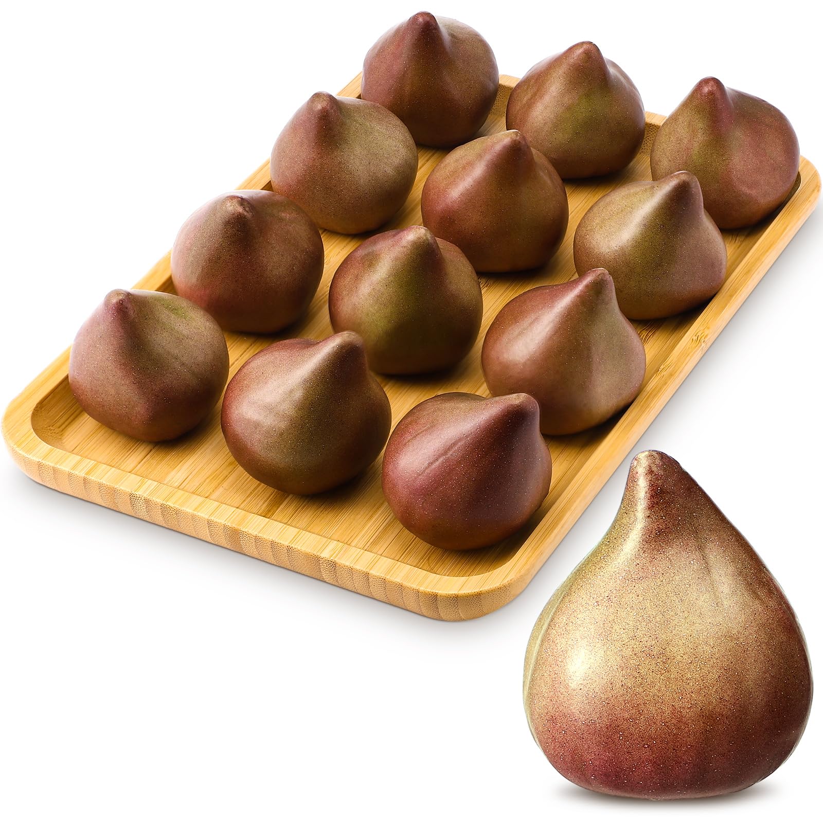 Photo 1 of Wavwavw 12 Pcs Artificial Fruit Fake Figs Bulk Lifelike Simulation Figs Decorative Realistic Artificial Fruit Model for Photography Props Home Decoration Supermarket Display
