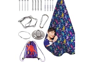 PADIMAT Indoor Therapy Sensory Swing for Kids, Special Needs Joy Cuddle Ceiling Snuggle Swings, Outdoor Room Adjustable Fabric Hammock for Children Child Teens Autism, ADHD, Aspergers, Sensory Integration