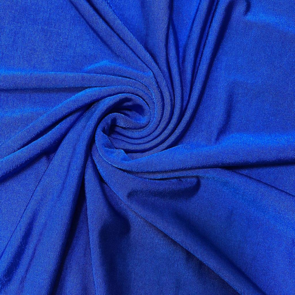 Plain/Printed ITY Spandex Jersey Elastane Stretch Dress Leggings Fabric 58" - 150cm Wide Sold As 1 Meter Pre - Cut Lengths (Royal Blue)