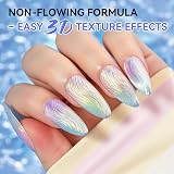 Makartt 3D Nail Gel Mirror Chrome Powder 3D Texture Gel for Nail Art view 7