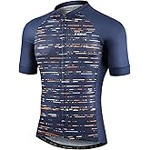 INBIKE Mens Cycling Jersey 3 Rear Pockets Moisture Wicking Short Sleeve Quick Dry Reflective Biking Shirts