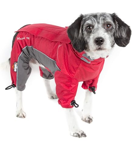 FouFou Dog Chelsea Coat Hundemantel Größe L, Braun - Gefüttert, Mit Kapuze & Taschen, Klettverschluss