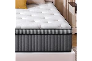 LEGACYAMERHOME Twin Mattress, 10 Inch Twin Size Hybrid Mattress in a Box with Gel Memory Foam, Pocket Springs for Motion Isolation, Zoned Back & Lumbar Support, Medium Firm, CertiPUR-US Certified, 100-Night Trial