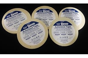 5 Rolls of Autoclave Tape 1/2" 60YD Per Roll (300yd total)