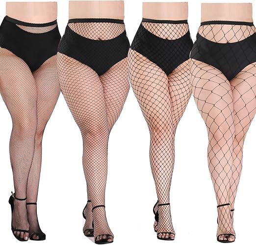 fishnet thigh high stockings amazon