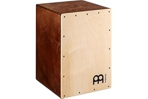 MEINL PERCUSSION Jam Cajon Box Drum with Snare and Bass Tone for Acoustic Music — MADE IN EUROPE — Baltic Birch Wood, Play with Your Hands, 2-YEAR WARRANTY