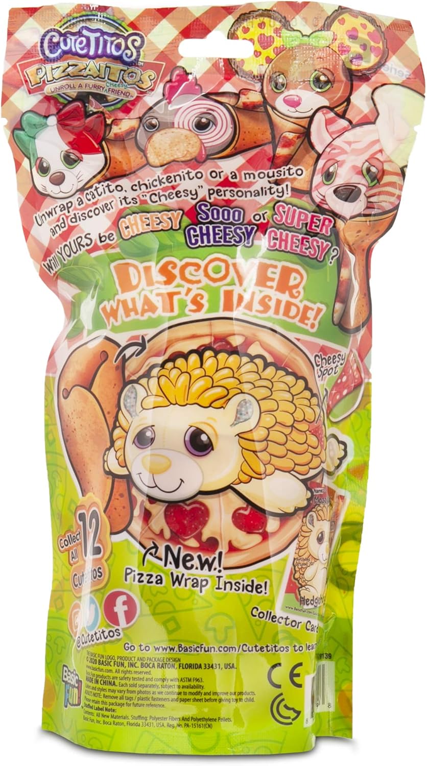 Basic Fun Cutetitos Pizzaitos - Surprise Stuffed Animals - Collectible Pizza Plush - Ages 3+ - Series 5: Toys & Games