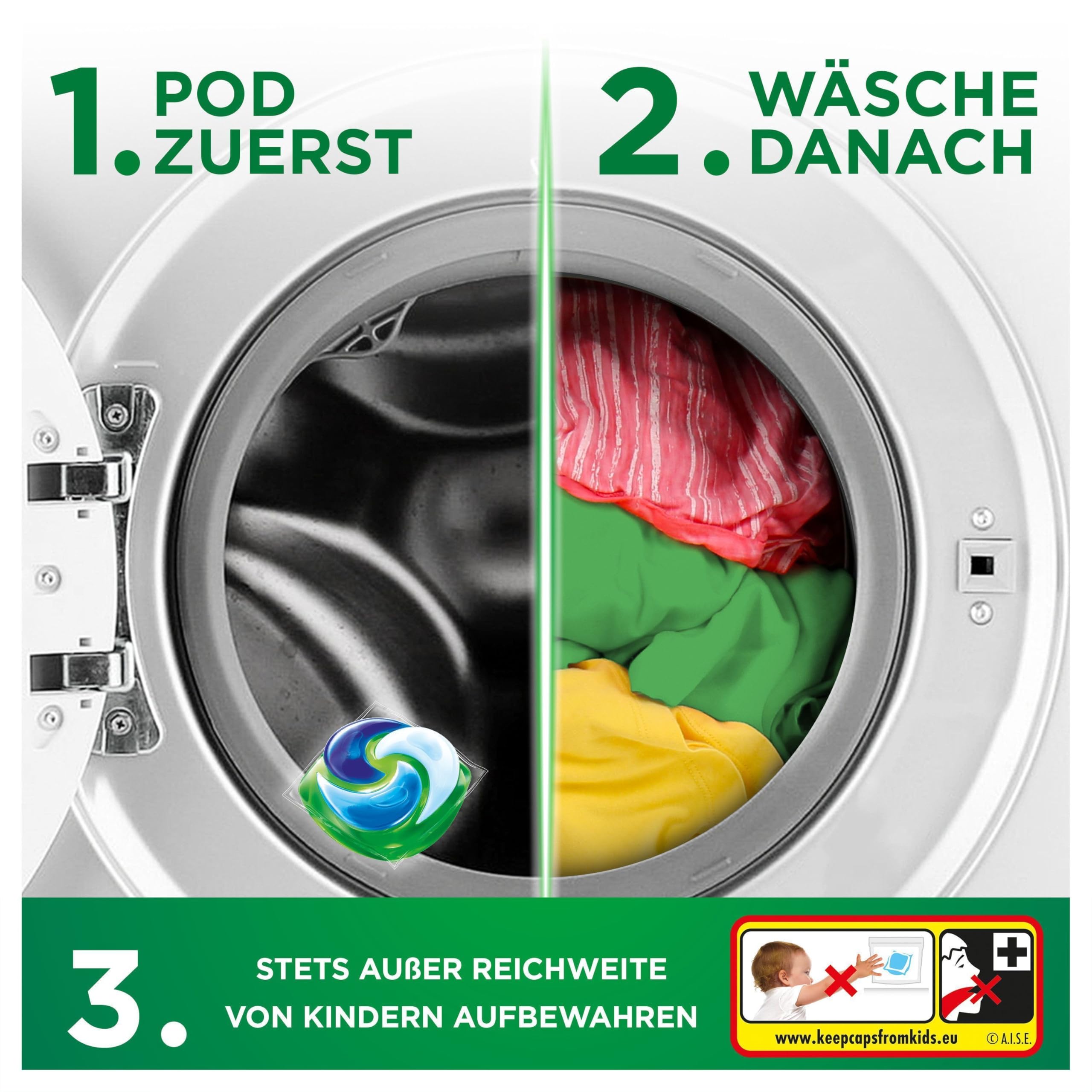 Ariel Pods Universal+ Waschmittel, 100 Wäschen 5