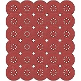 30 Pack 9 Inch 8 Hole Sanding Disc Set, SIJDIEE 40 Grit Hook and Loop Sandpaper for Wood Furniture Drywall Finishing, Metal S