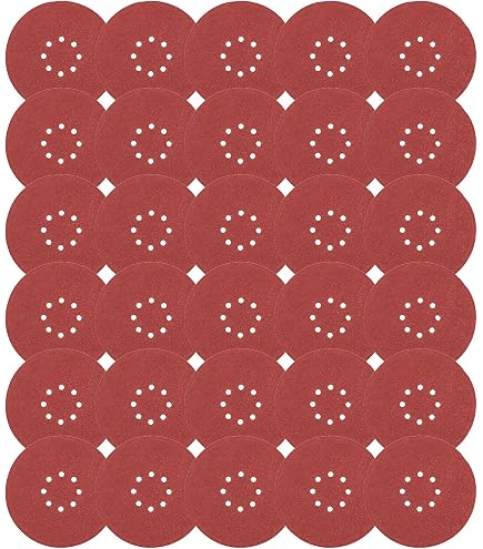 Uxcell 9 Inch Sanding Discs - 100 Grit Flocking Sandpaper, 10 Pcs Pack For Sanders